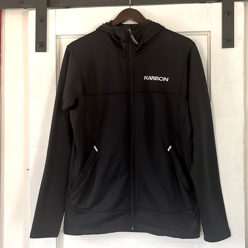 Karbon Black Zippered Jacket